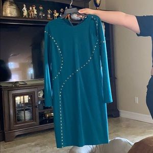 Versace Collection teal Midi Dress